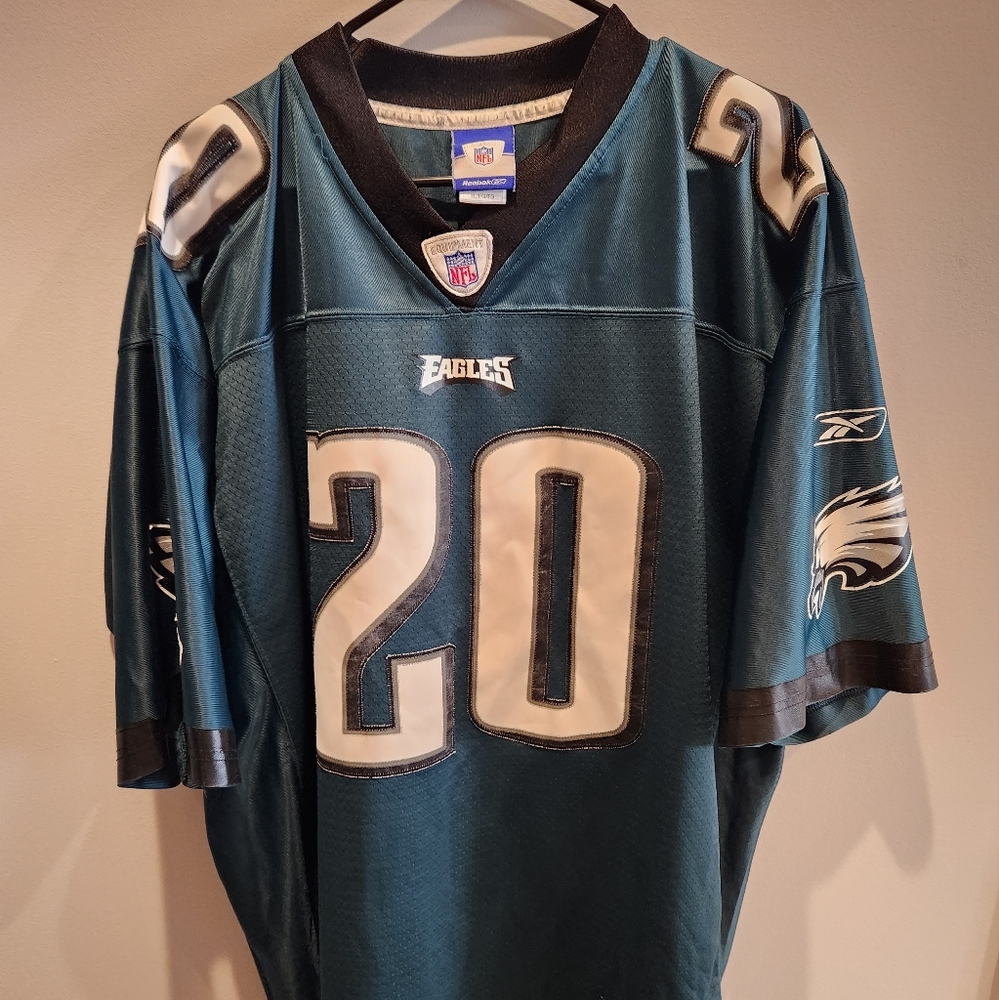 Philadelphia Eagles Brian Dawkins Jersey Reebok Black XL vintage length +2 NFL